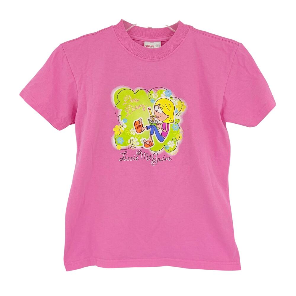 Y2K Disney Store Lizzie McGuire Youth Graphic Tee Sz S Hillary Duff McBling